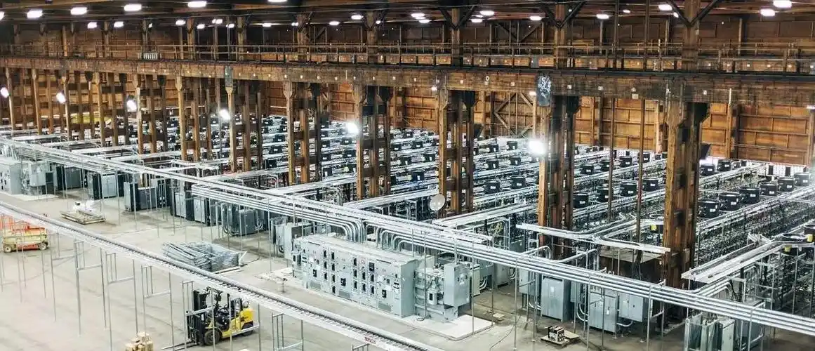 A mining farm equipped with advanced cooling systems