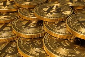 Close-up of a high-performance Bitcoin mining rig operating with renewable energy